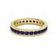 3 - Celina 2.70 mm Round Blue Sapphire Eternity Band 
