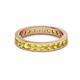 3 - Celina 2.70 mm Round Yellow Sapphire Eternity Band 