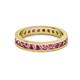 3 - Celina 2.70 mm Round Pink Tourmaline Eternity Band 