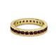3 - Celina 2.70 mm Round Red Garnet Eternity Band 