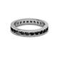 3 - Celina 2.70 mm Round Black Diamond Eternity Band 