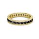 3 - Celina 2.70 mm Round Black Diamond Eternity Band 