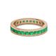 3 - Celina 2.70 mm Round Emerald Eternity Band 
