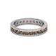 3 - Celina 2.70 mm Round Smoky Quartz Eternity Band 