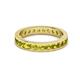 3 - Celina 2.70 mm Round Yellow Diamond Eternity Band 