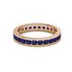 3 - Celina 2.70 mm Round Blue Sapphire Eternity Band 