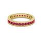 3 - Celina 2.70 mm Round Ruby Eternity Band 