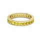 3 - Celina 2.70 mm Round Yellow Sapphire Eternity Band 
