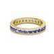 3 - Celina 2.70 mm Round Tanzanite Eternity Band 