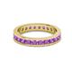 3 - Celina 2.70 mm Round Amethyst Eternity Band 