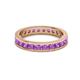 3 - Celina 2.70 mm Round Amethyst Eternity Band 