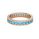 3 - Celina 2.70 mm Round Blue Topaz Eternity Band 