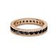 3 - Celina 2.70 mm Round Black Diamond Eternity Band 