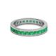 3 - Celina 2.70 mm Round Emerald Eternity Band 