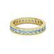 3 - Celina 2.70 mm Round Aquamarine Eternity Band 