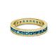 3 - Celina 2.70 mm Round London Blue Topaz Eternity Band 