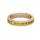 3 - Celina 2.70 mm Round Yellow Diamond Eternity Band 