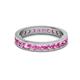 3 - Celina 2.70 mm Round Pink Sapphire Eternity Band 