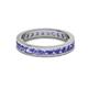 3 - Celina 2.70 mm Round Tanzanite Eternity Band 
