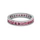 3 - Celina 2.70 mm Round Pink Tourmaline Eternity Band 