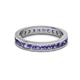 3 - Celina 2.70 mm Round Iolite Eternity Band 