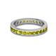 3 - Celina 2.70 mm Round Yellow Diamond Eternity Band 