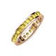 4 - Celina 2.70 mm Round Yellow Sapphire Eternity Band 
