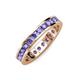 4 - Celina 2.70 mm Round Tanzanite Eternity Band 