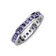 4 - Celina 2.70 mm Round Iolite Eternity Band 