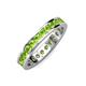 4 - Celina 2.70 mm Round Peridot Eternity Band 