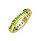 4 - Celina 2.70 mm Round Peridot Eternity Band 