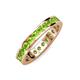 4 - Celina 2.70 mm Round Peridot Eternity Band 