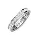 4 - Celina 2.70 mm Round White Sapphire Eternity Band 