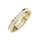 4 - Celina 2.70 mm Round White Sapphire Eternity Band 