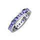 4 - Celina 2.70 mm Round Tanzanite Eternity Band 