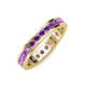 4 - Celina 2.70 mm Round Amethyst Eternity Band 