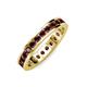 4 - Celina 2.70 mm Round Red Garnet Eternity Band 