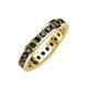 4 - Celina 2.70 mm Round Black Diamond Eternity Band 