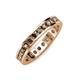 4 - Celina 2.70 mm Round Smoky Quartz Eternity Band 