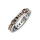 4 - Celina 2.70 mm Round Smoky Quartz Eternity Band 