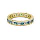 2 - Celina 2.70 mm Round London Blue Topaz and Diamond Eternity Band 