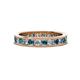 1 - Celina 2.70 mm Round London Blue Topaz and Diamond Eternity Band 