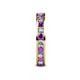 5 - Celina 2.70 mm Round Amethyst and Diamond Eternity Band 