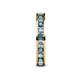 5 - Celina 2.70 mm Round London Blue Topaz and Diamond Eternity Band 
