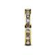 5 - Celina 2.70 mm Round Smoky Quartz and Diamond Eternity Band 