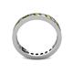 4 - Celina 2.70 mm Round Yellow and White Diamond Eternity Band 