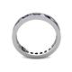 4 - Celina 2.70 mm Round Blue Sapphire and Diamond Eternity Band 