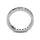 4 - Celina 2.70 mm Round Iolite and Diamond Eternity Band 