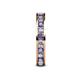 5 - Celina 2.70 mm Round Iolite and Diamond Eternity Band 