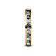 5 - Celina 2.70 mm Round Black and White Diamond Eternity Band 